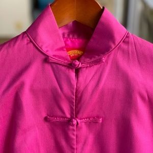 Shanghai Tang Vibrant Pink Knitwear Top